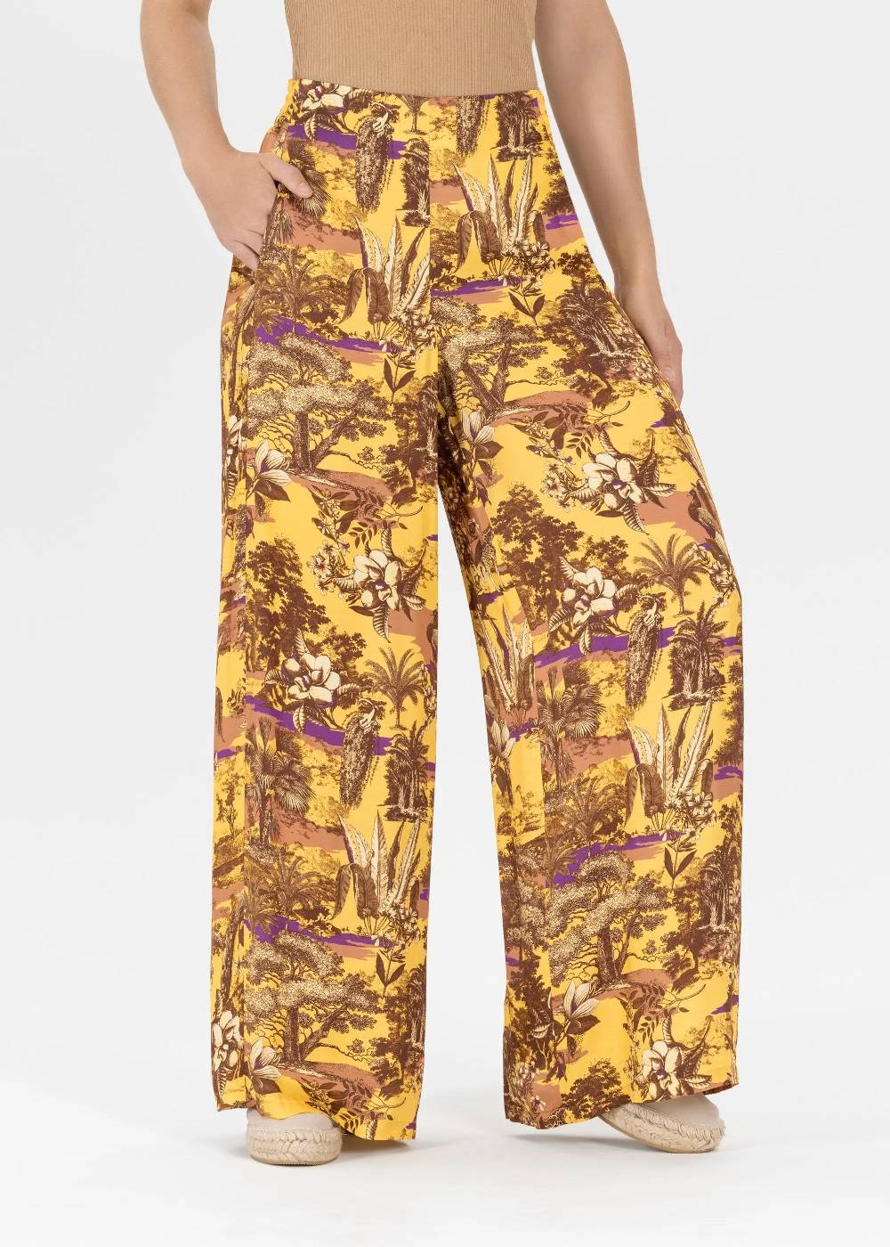 Stehmann Weite Hose Frieda aus fließender Viskose