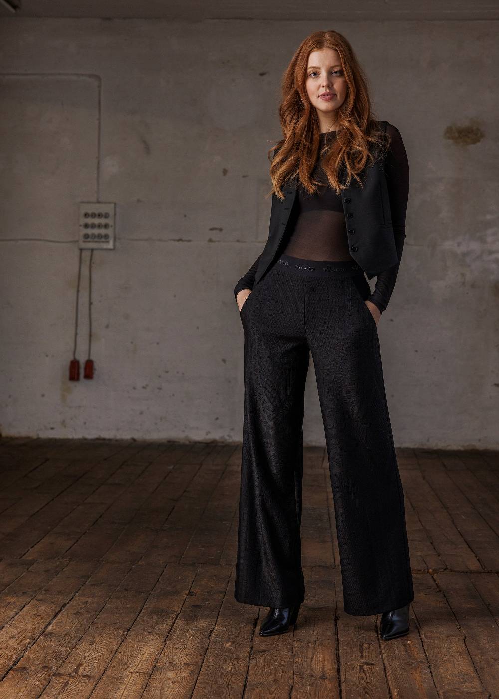 Stehmann Weite Hose Hamatit In Lace Jersey