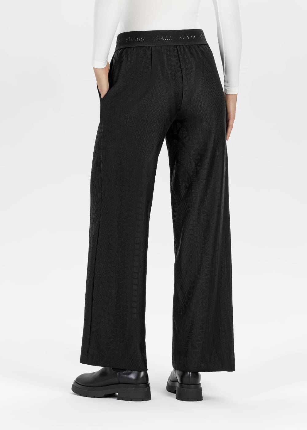 Stehmann Weite Hose Hamatit In Lace Jersey