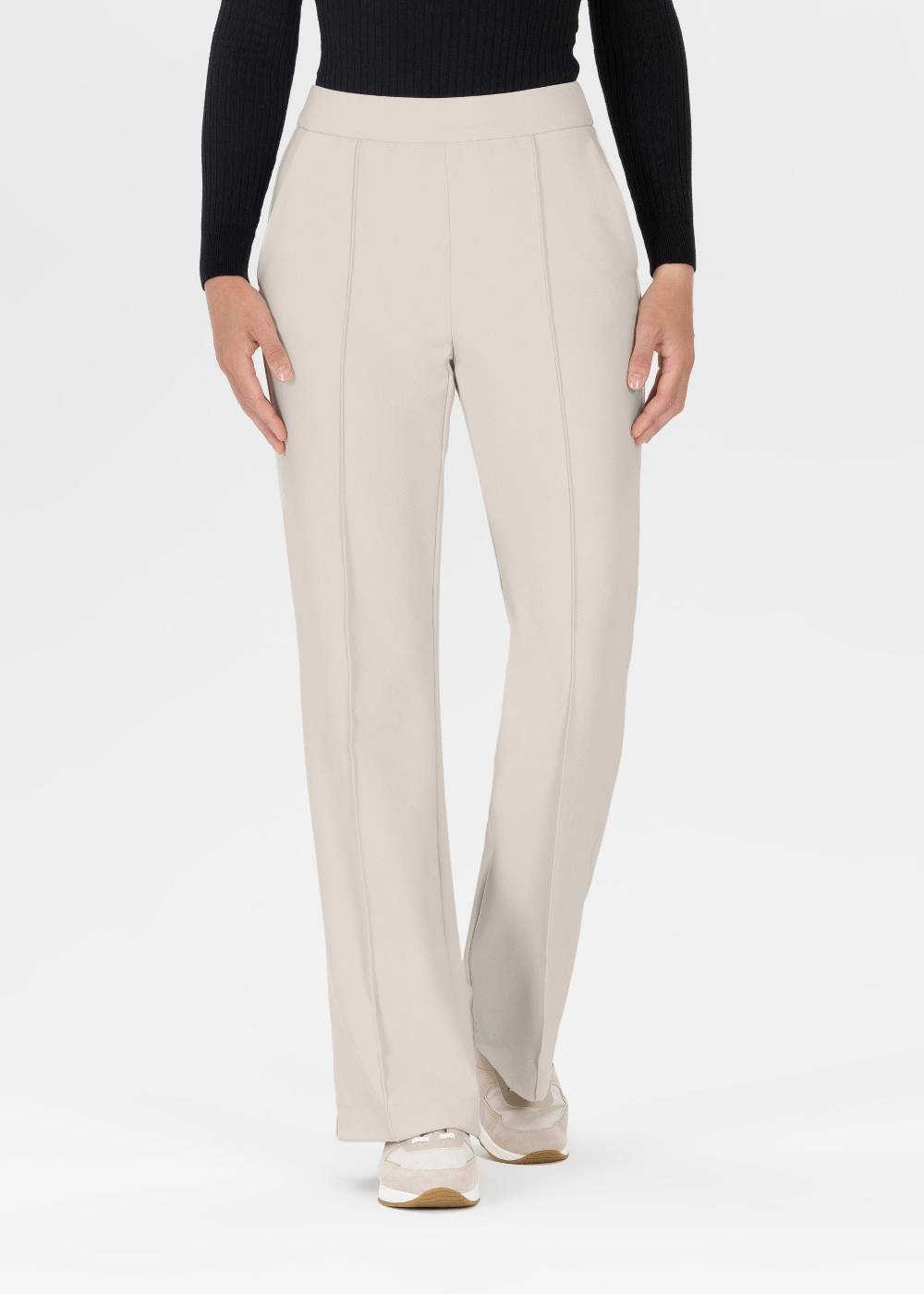 Stehmann Weite Hose Hellena in weichem Rib Jersey