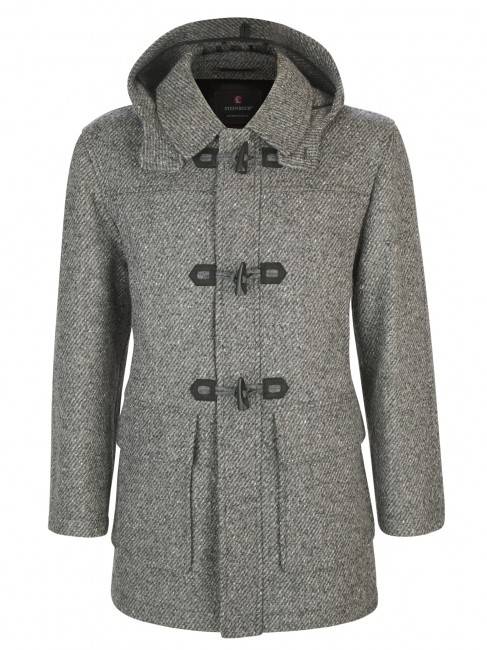 Steinbock Duffle-Coat aus widerstandsfähigem Woll Tweed - ein absoluter Klassiker in Dreiviertellänge!