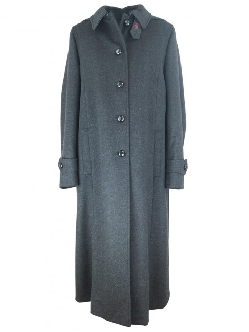Steinbock Klassischer Mantel aus edlem Loden gefertigt mit Umlegekragen und Mundspange