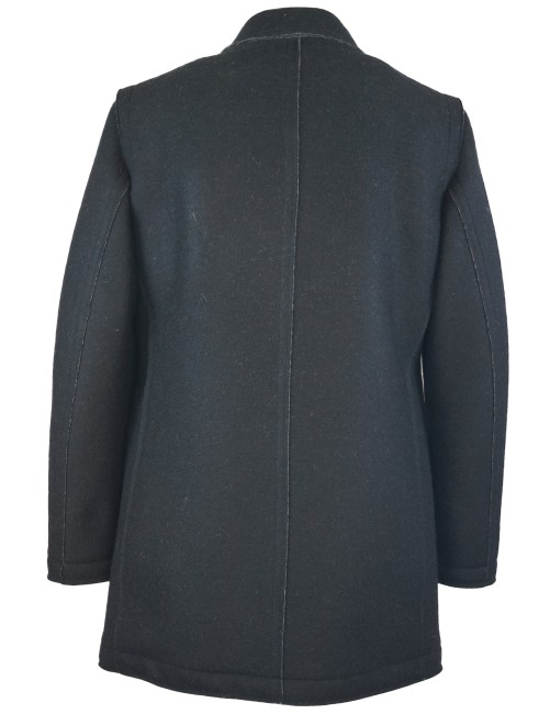 Steinbock Lässig-edler Woll-Kurzmantel Mit Verdeckter Knopfleiste