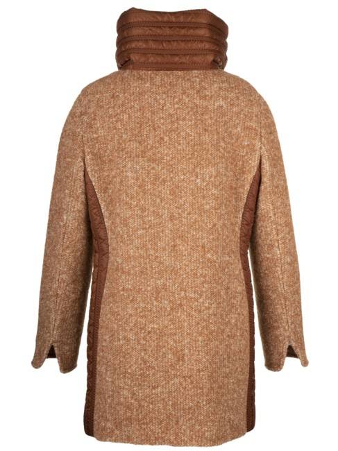 Steinbock Phantasiestrick Kurzmantel Mit Techno Einsatz Und Hohem Kragen