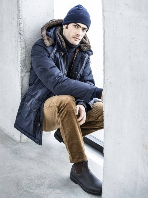 Steinbock Sportlicher Echt-Daunenparka Mit Abzippbarer Kapuze