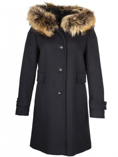 Steinbock Eleganter Kapuzenmantel