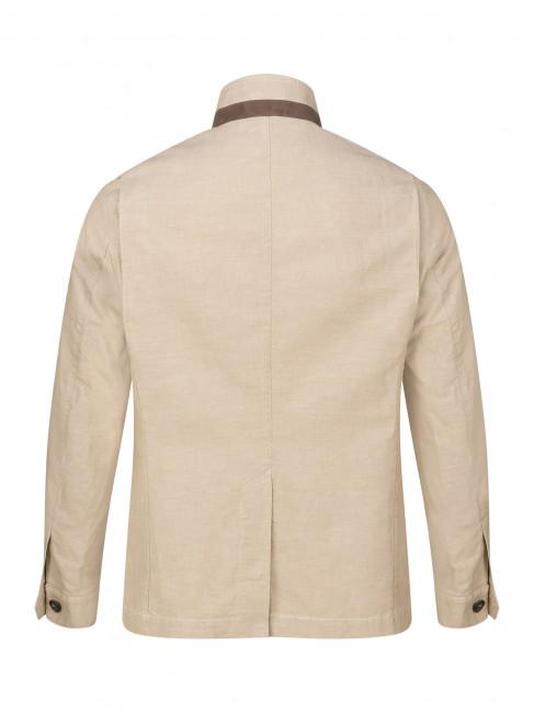 Steinbock Fieldjacket In Baumwolle/Leinen Mix