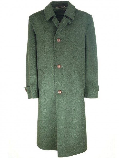 Steinbock Hubertusmantel mit kariertem Wollfutter