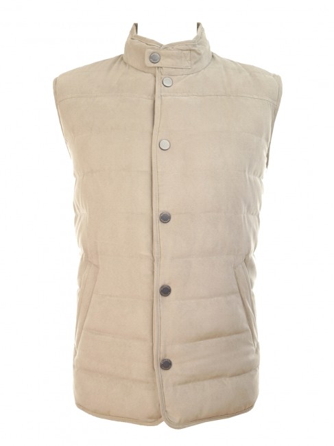 Steinbock Steppweste aus edlem Micro-Suede