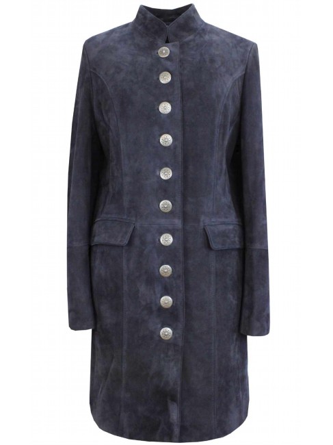 Steinbock Ziegenvelours Leder Gehrock