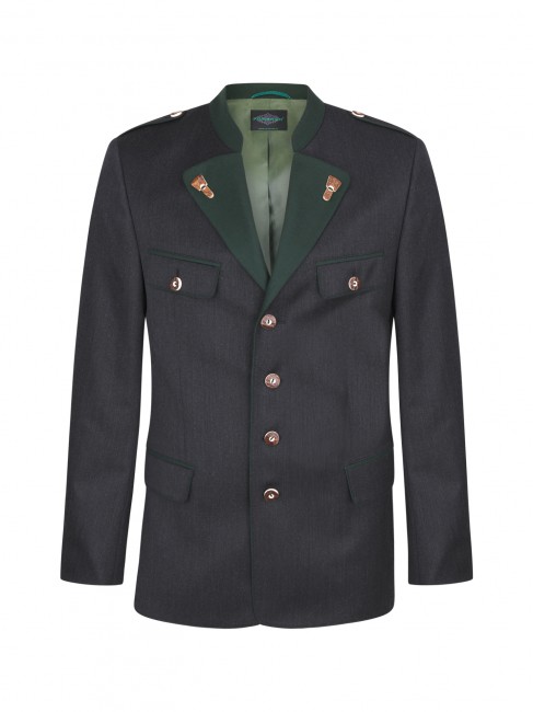 Steinbock Traditioneller Altsteirer - Trachtenjanker mit Revers und Schulterspangen