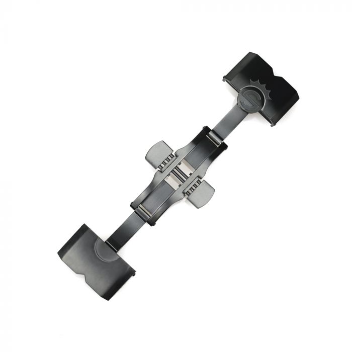 Steinhart Faltschließe black pvd 22 mm für Kautschukband