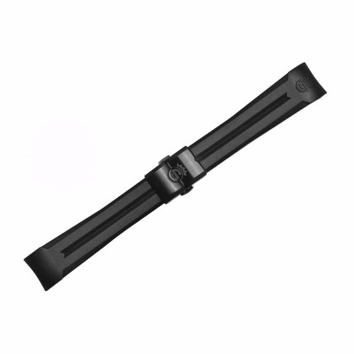 Steinhart Kautschukband neu 20x16 mm für Ocean 39 mit Schließe Black DLC