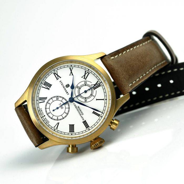 Steinhart Marine-Chronograph Bronze Premium Römisch