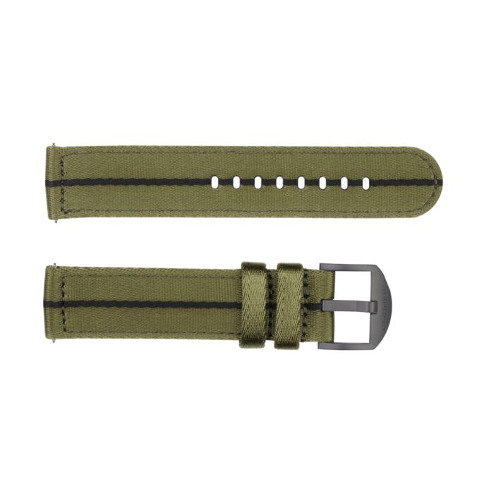 Steinhart Natoband grün/schwarz mit OEM DLC Größe S