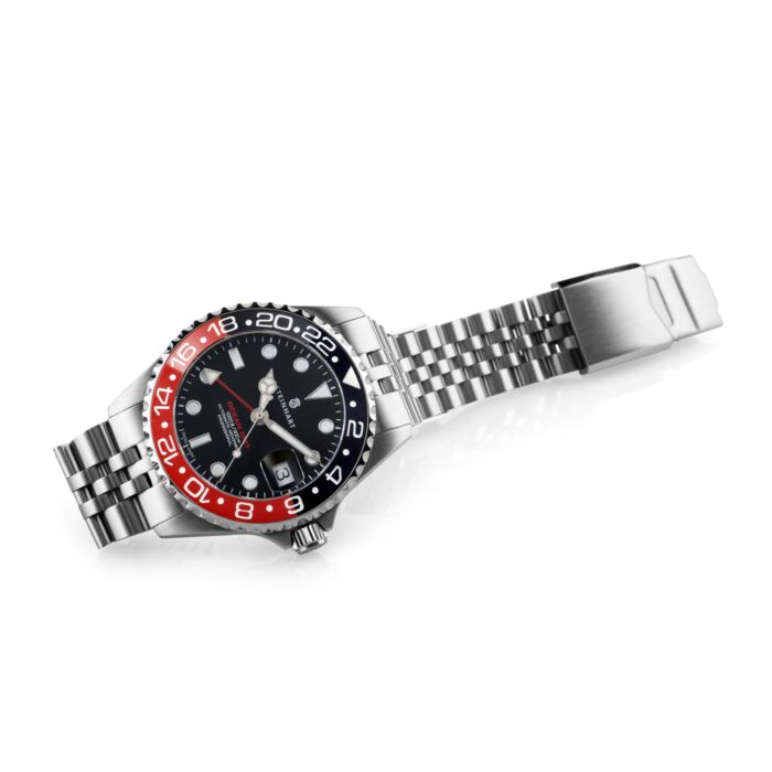 Steinhart Ocean 39 GMT.2 BLACK-RED Ceramic Taucheruhr