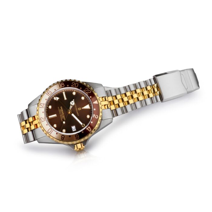 Steinhart Ocean 39 GMT.2 Two-tone CHOCOLATE Taucheruhr