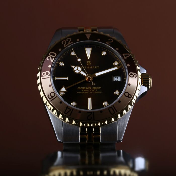 Steinhart Ocean 39 GMT.2 Two-tone CHOCOLATE Taucheruhr