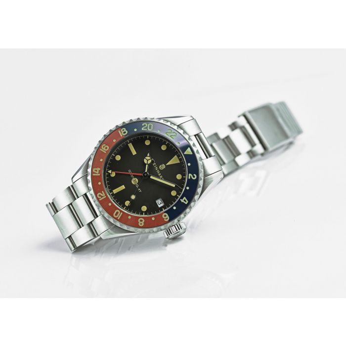 Steinhart Ocean 39 Vintage GMT Premium BLUE-RED Ceramic