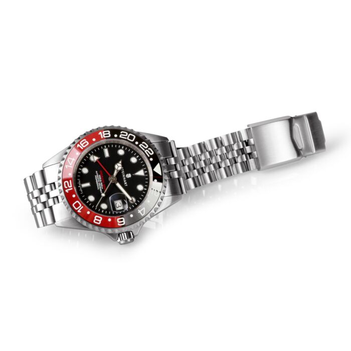 Steinhart Ocean One GMT BLACK-RED. 2 Ceramic Taucheruhr