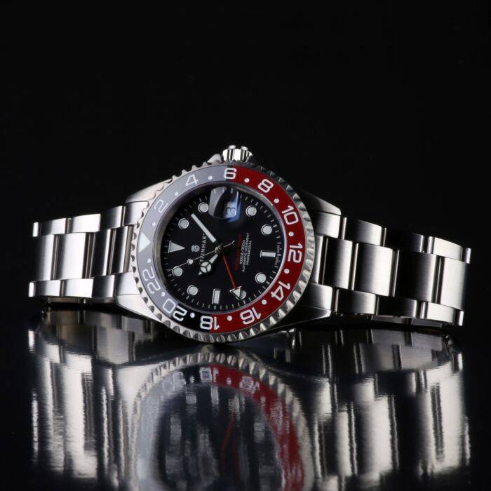 Steinhart Ocean One GMT BLACK-RED Ceramic Taucheruhr