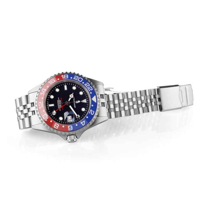 Steinhart Ocean One GMT BLUE-RED. 2 Ceramic Taucheruhr