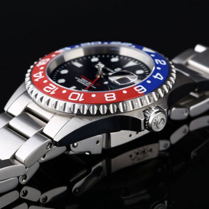 Steinhart Ocean One GMT BLUE-RED Ceramic Taucheruhr