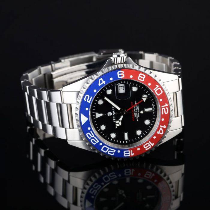 Steinhart Ocean One GMT BLUE-RED Ceramic Taucheruhr