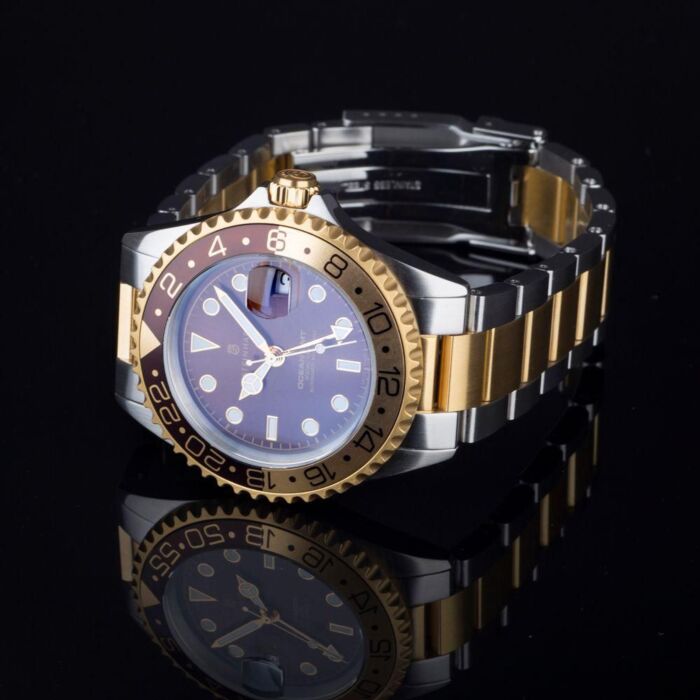 Steinhart Ocean One GMT Two- Tone CHOCOLATE Taucheruhr