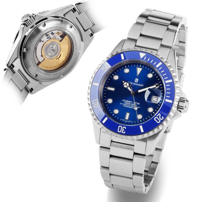 Steinhart Ocean One premium BLUE Ceramic Taucheruhr