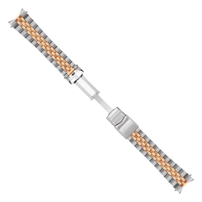 Steinhart Stahlband Bicolor Satiniert 22x18 Mm Fünfreihig Inkl. Bandanstöße