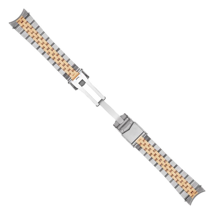 Steinhart Stahlband Bicolor Satiniert 22x18 Mm Fünfreihig Inkl. Bandanstöße