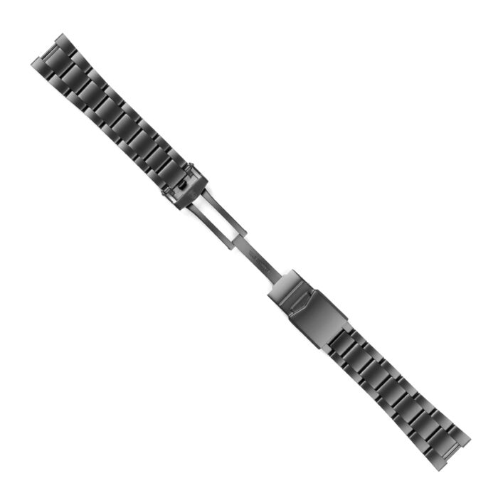 Steinhart Stahlband DLC Matt 20/16 Mm Für NAV B-CHRONO 42 Green Ltd. Edition Inkl. Bandanstöße