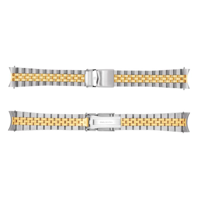 Steinhart Stahlband für Ocean 39 bicolor 20x16 5-reihig satiniert inkl. Bandanstöße