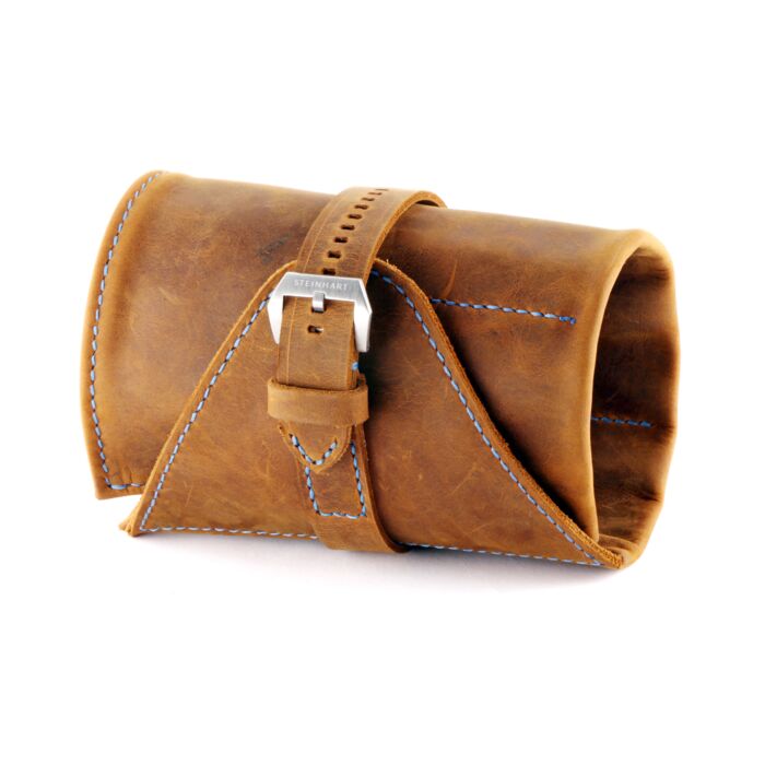 Steinhart Lederrolle Braun für 4 Uhren