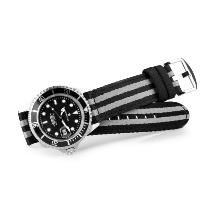 Steinhart Natoband Schwarz/grau