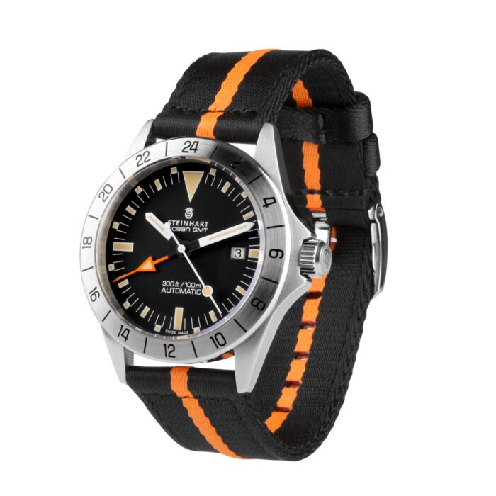 Steinhart Natoband Schwarz/orange