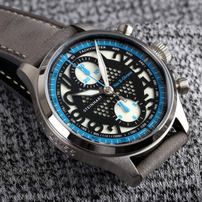 Steinhart NAV.B-CHRONO 42 SKELETON Blue