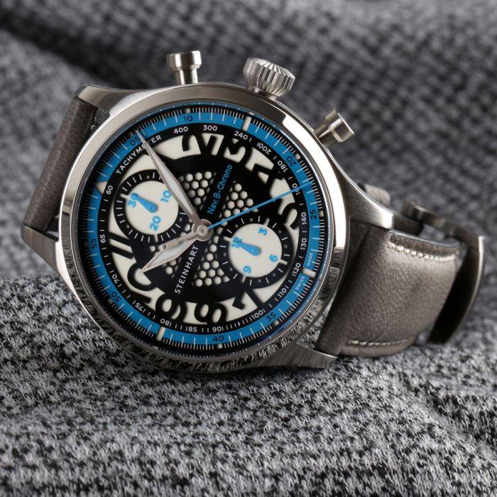 Steinhart NAV.B-CHRONO 42 SKELETON Blue