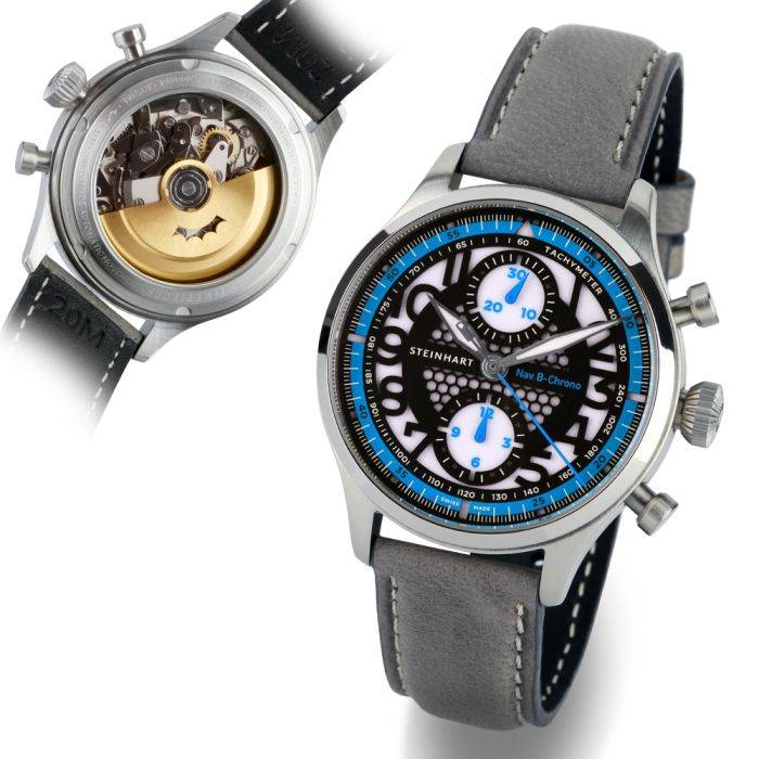 Steinhart NAV.B-CHRONO 42 SKELETON blue