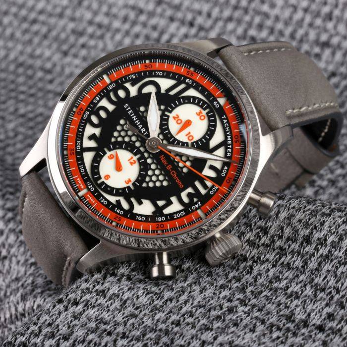 Steinhart NAV.B-CHRONO 42 SKELETON Orange