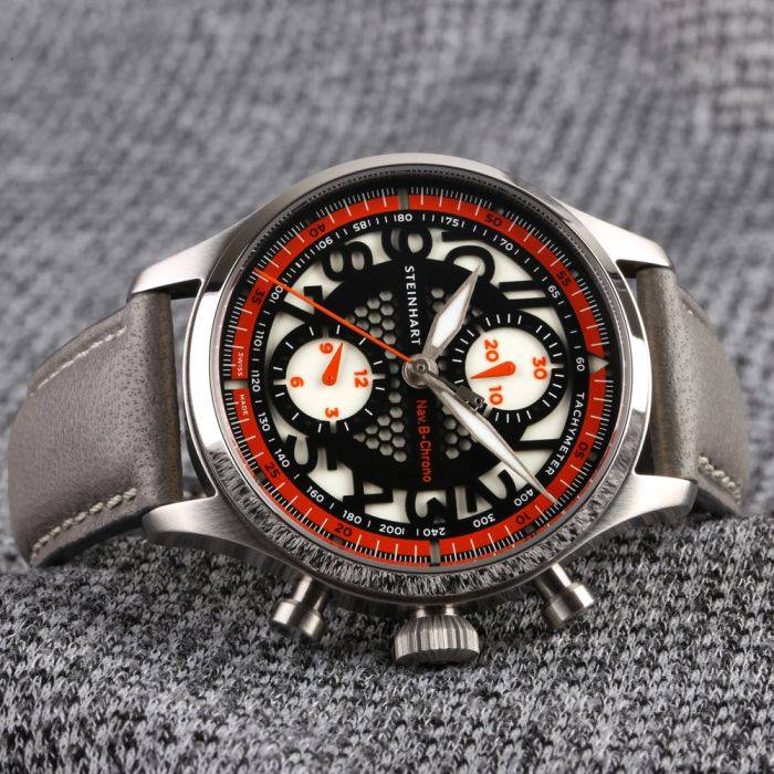 Steinhart NAV.B-CHRONO 42 SKELETON Orange