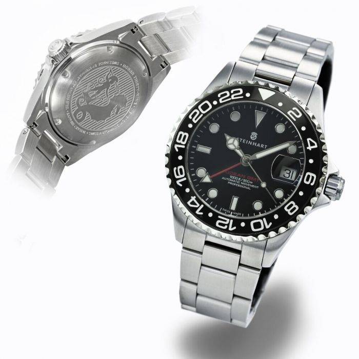Steinhart Ocean 39 GMT BLACK Ceramic Taucheruhr