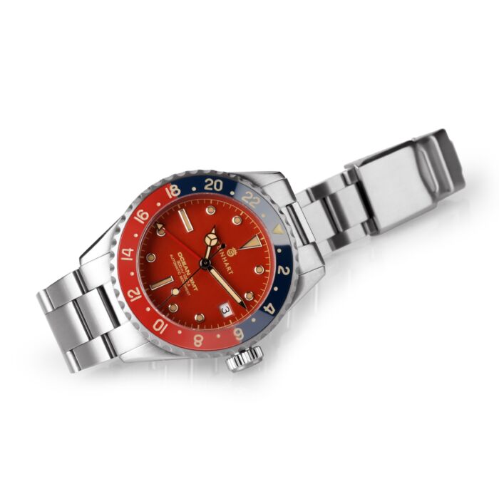 Steinhart Ocean 39 Vintage GMT Premium Red Ceramic