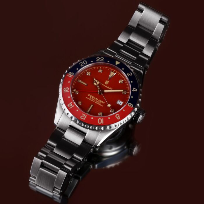 Steinhart Ocean 39 Vintage GMT Premium Red Ceramic