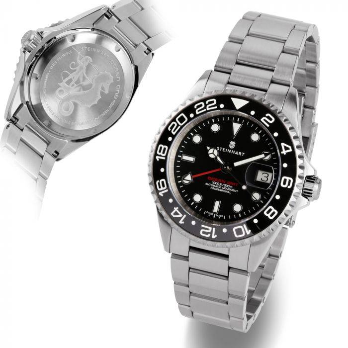 Steinhart Ocean One GMT BLACK Ceramic Taucheruhr