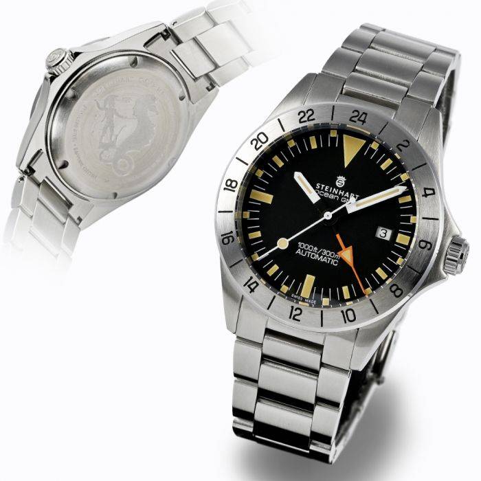 Steinhart Ocean One vintage GMT Taucheruhr