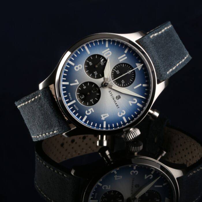 Steinhart Pilot Chronograph 42 Blue SUMMER EDITION