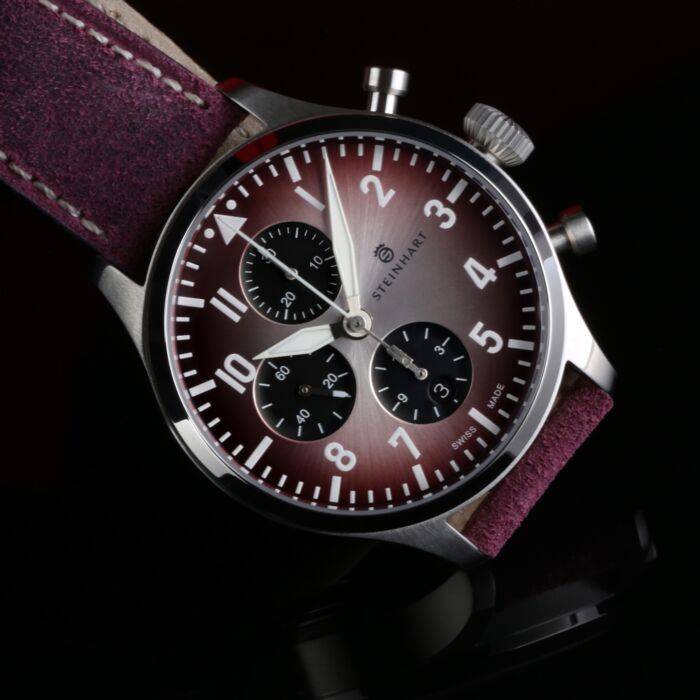Steinhart Pilot Chronograph 42 Red SUMMER EDITION
