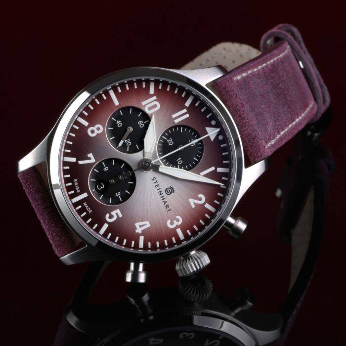 Steinhart Pilot Chronograph 42 Red SUMMER EDITION